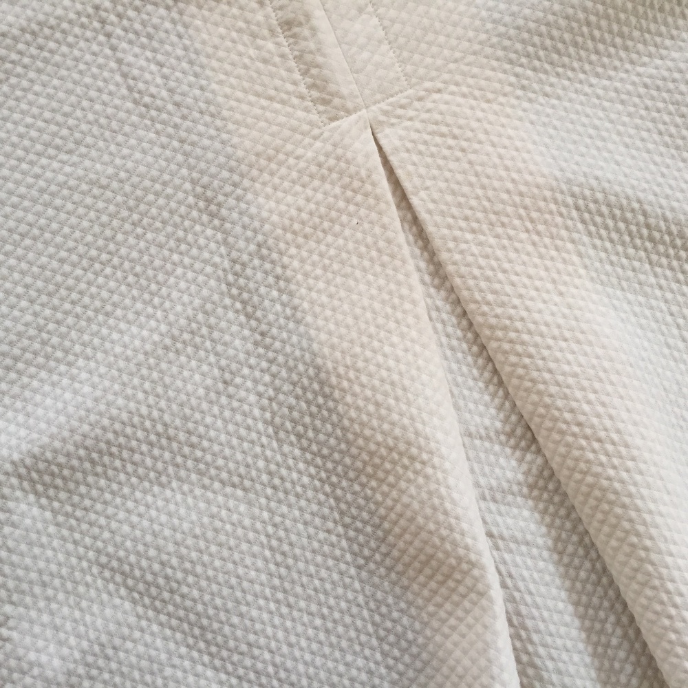 Creamy White Cotton Crib Skirt